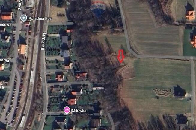 Działka 0,6a w Milówce - widok na góry, blisko PKP