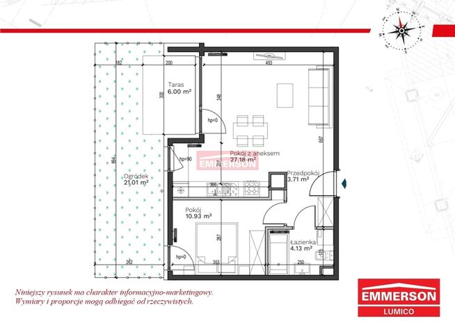 2 pok. z gródkiem | Malownicza okolica | Gotowe