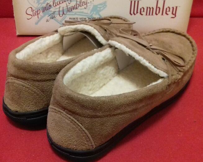 Bambosze męskie ciepłe kapcie 41