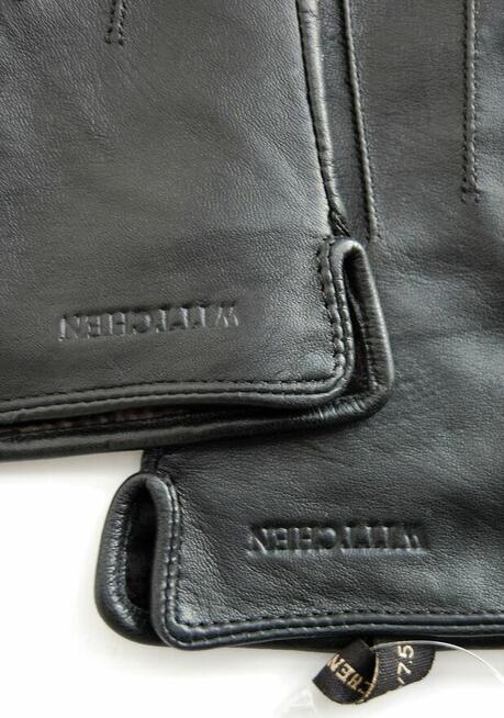 Rękawiczki damskie ocieplane Wittchen skóra naturalna czarne