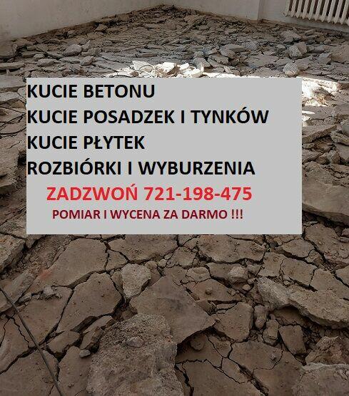 Skuwanie posadzek / kucie betonu / rozbiórki i wyburzenia