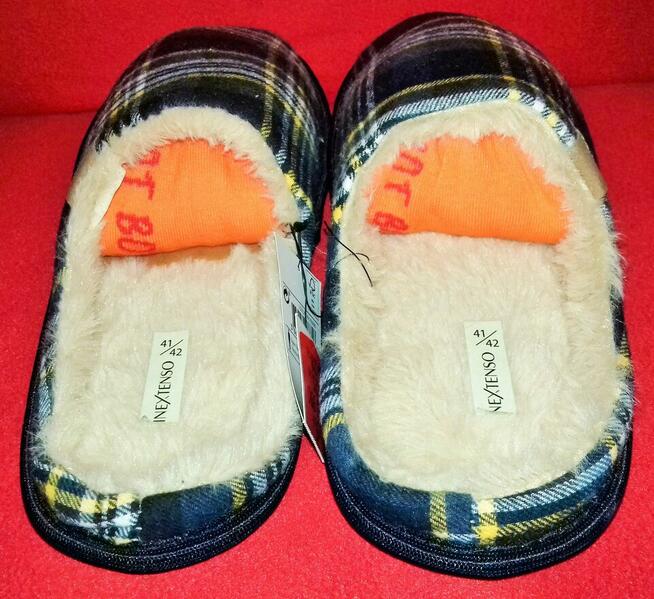 Kapcie futerko ciepłe miękkie 41/42