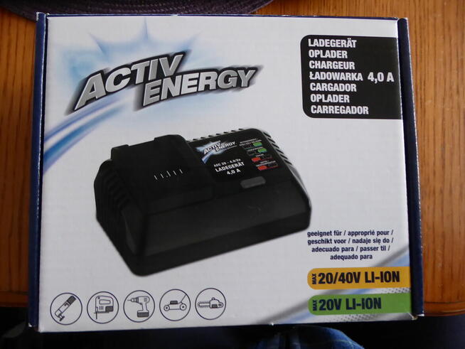Nieużywana ładowarka 20/40V/4A ACTIVE ENERGY