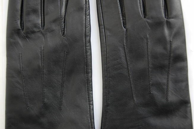 Rękawiczki damskie ocieplane Wittchen skóra naturalna czarne