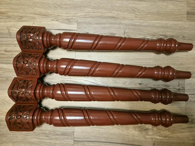 Vintage 135x85cm Elegancki, rzeźbiony stół Hepple White Engl