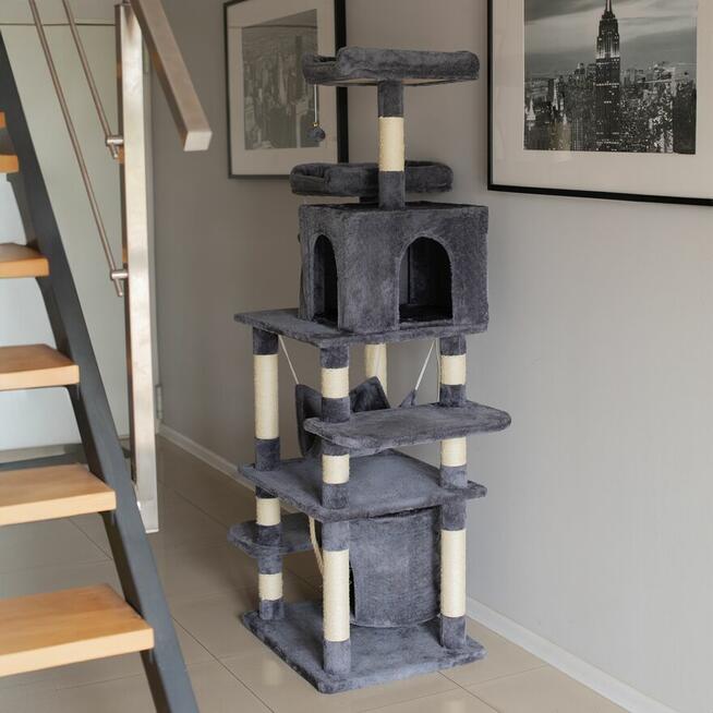 Duży drapak dla kota 170cm DK6 domek legowisko hamak