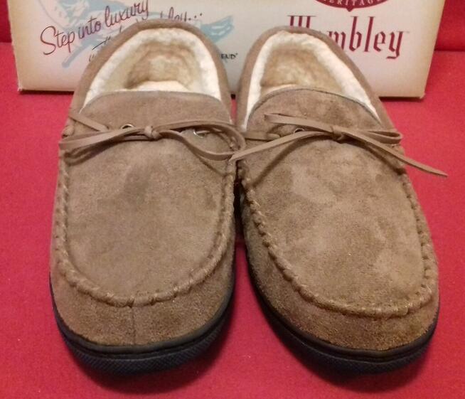 Bambosze męskie ciepłe kapcie 41