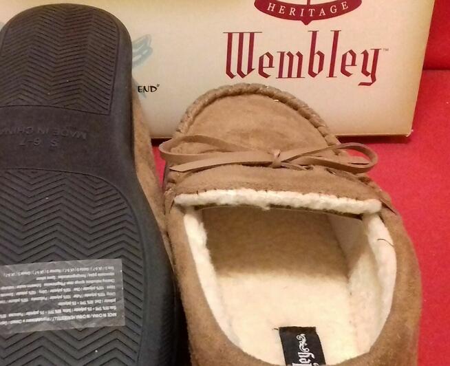 Bambosze męskie ciepłe kapcie 41