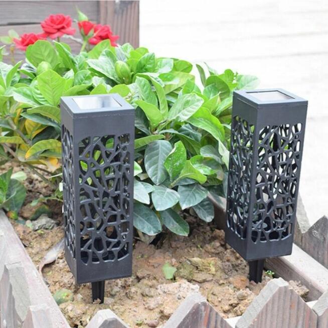 Lampion znicz solarny LED czujnik zmierzchu świeczka