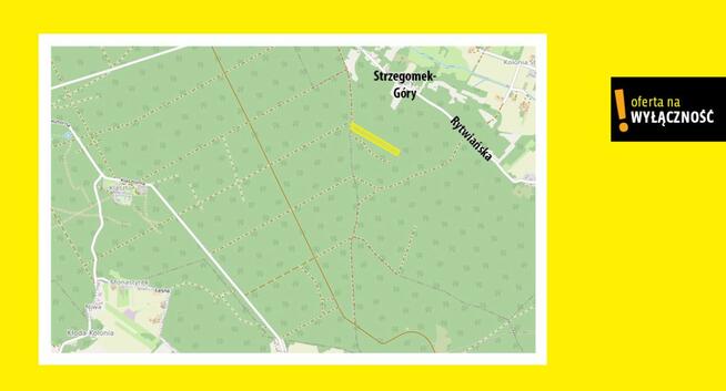 Działka rolna Strzegomek gm. Rytwiany,