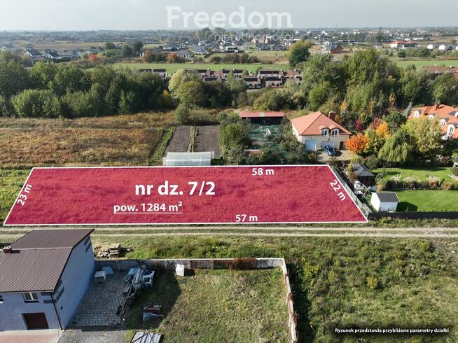 Działka budowlana 1284 m2, media, Dawidy Bankowe