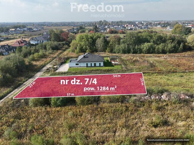 Działka budowlana 1284 m2, media, Dawidy Bankowe