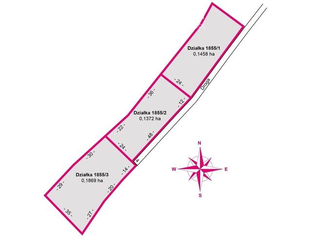 51,4a, 3 działki z WZ, widokowe