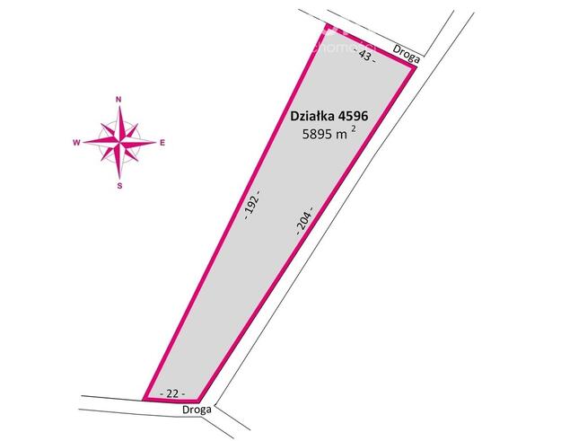 Działka leśna 58,95 ar – Łętownia, gm.Nowa Sarzyna