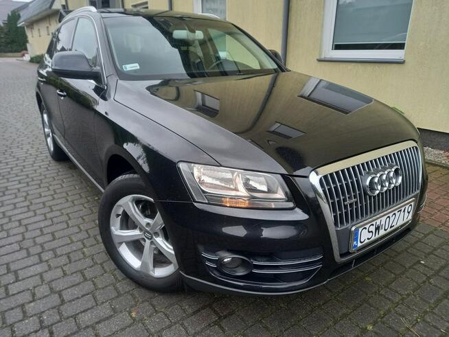 Audi Q5 2.0Tdi 163KM Skóry GrzaneFotele Navi Tempomat 100%Bezwypadkowy Zadbany