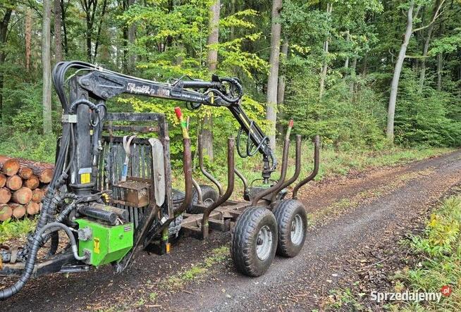 Przyczepa Leśna Fao Far 61+zuraw Fao Far 2250