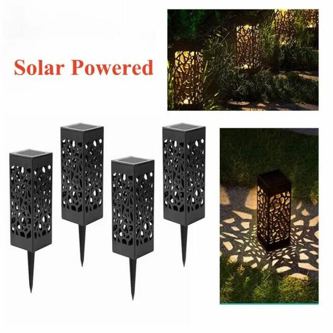 Lampion znicz solarny LED czujnik zmierzchu świeczka