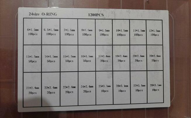 O-ringi 1200 sztuk