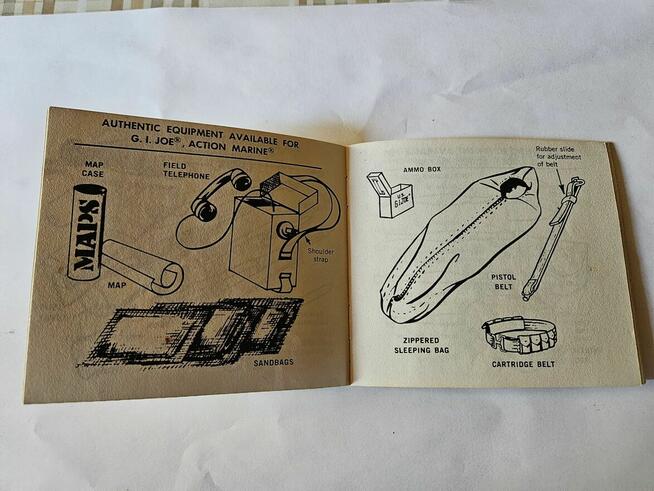 Vintage 1964 Hasbro GI Joe Action Marine MM77-00 Instrukcja