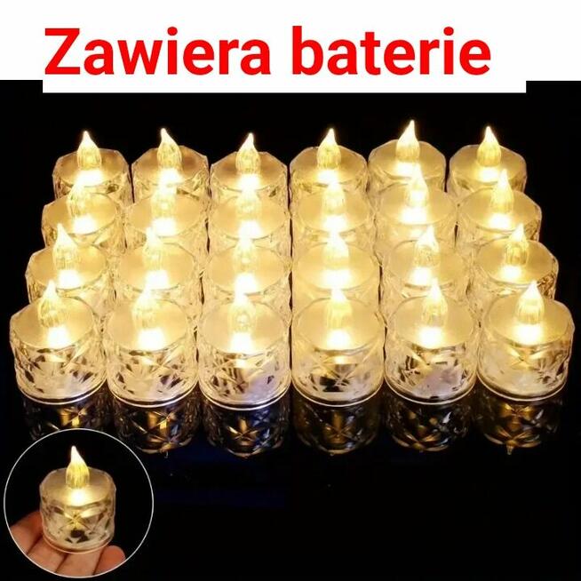 Świeczka Świeca LED walentynki świeca zawiera baterie