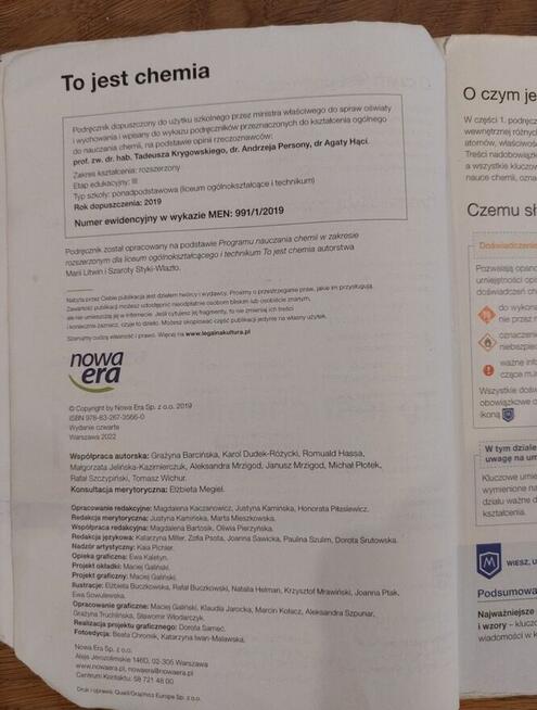 To jest chemia 1 rozszerzony