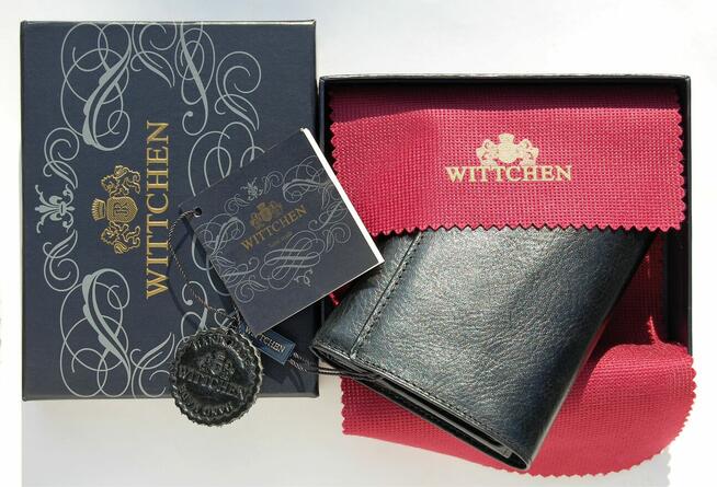 Portfel męski Wittchen Italy, skóra, czarny