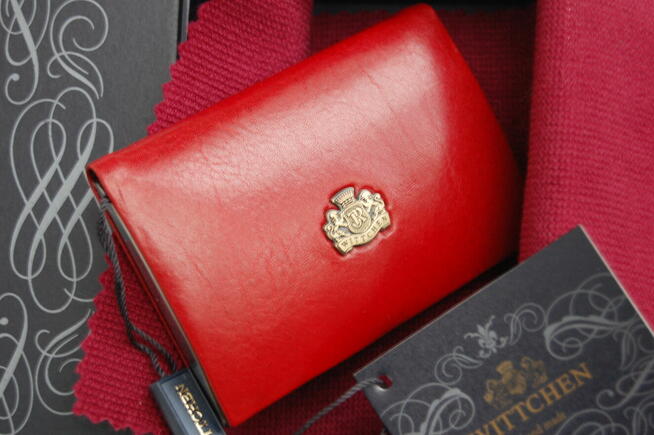 Wittchen, Arizona, etui na wizytówki, czerwona skóra natural