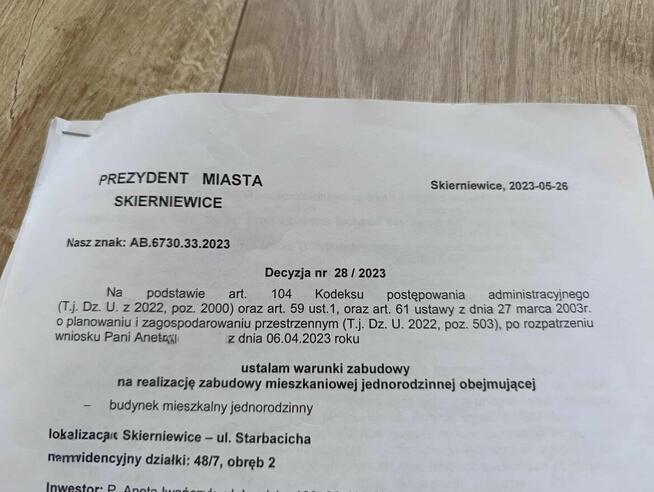 Działka osiedle Widok, ul Strbacicha 838m rezerwacja do 23.11