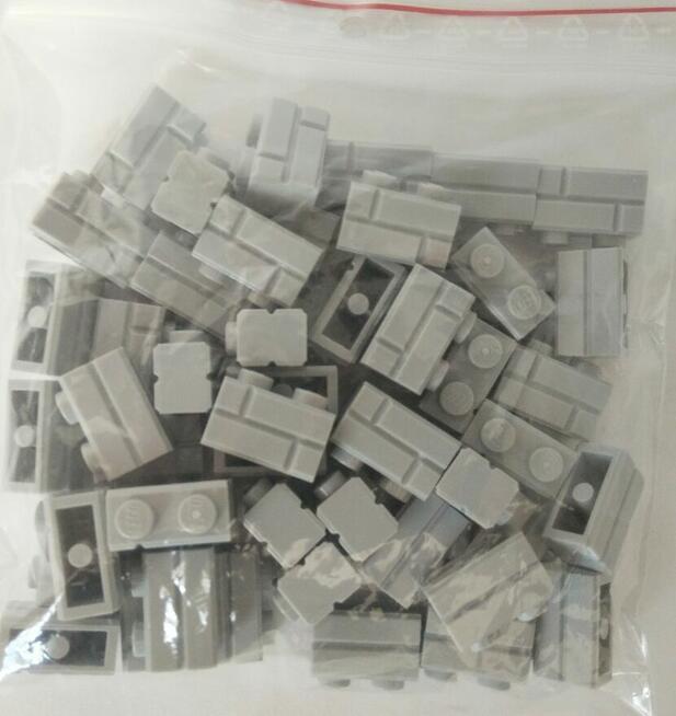 Lego Brick 1x2 Dark Bluish Grey pakiet 50szt