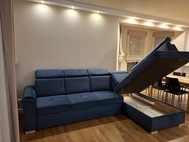 Kanapa narożna z funkcją spania