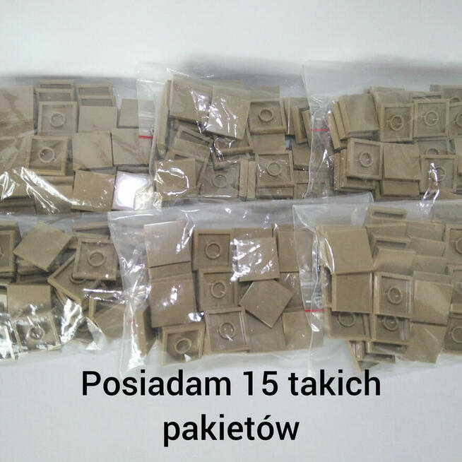 Lego Tail 2x2 Dark Tan pakiet 50szt