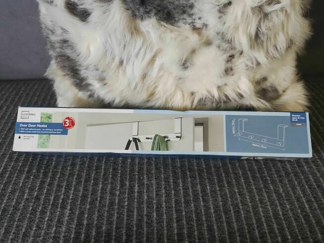 Wieszak na Drzwi Srebrny stal nierdzewna uchwyt na kurtki