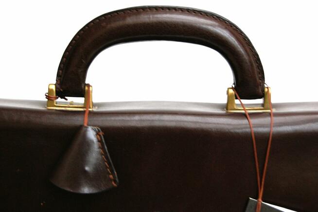 Sagan, nowa torba, teczka męska, skórzana, skóra, brąz