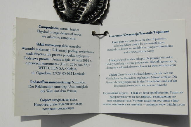 Portfel męski Wittchen Italy, skóra, czarny