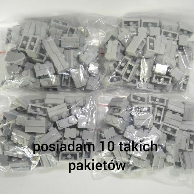 Lego Brick 1x2 Dark Bluish Grey pakiet 50szt