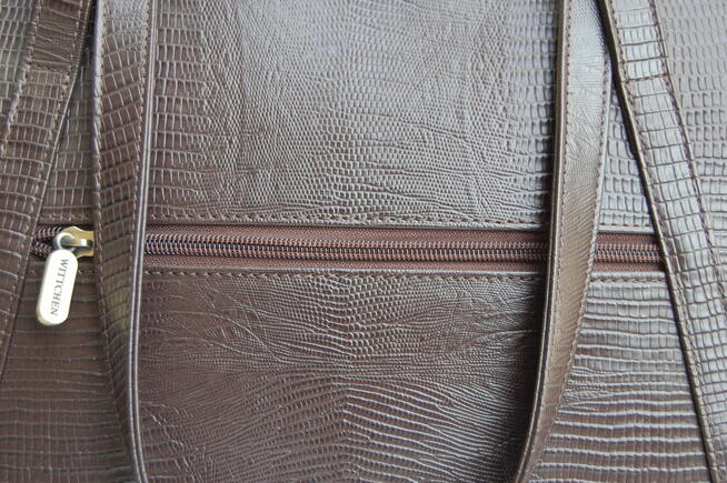 Nowa torebka na ramię Wittchen Lizard, skóra naturalna, brąz