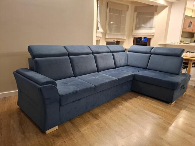 Kanapa narożna z funkcją spania