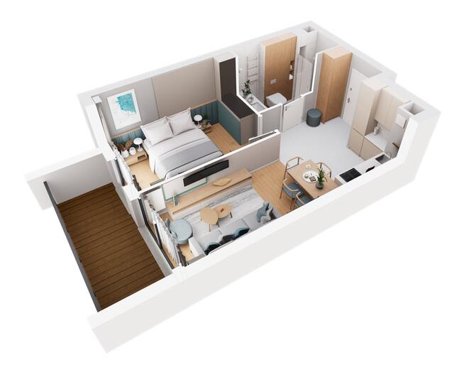 Apartamenty Remedium A.2.1 - w pełni wyposażony