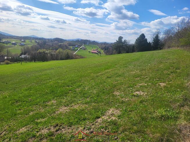 Stare Rybie, gm. Limanowa, widokowa działka z WZ na budowę domu