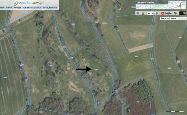 działka rolna 2,16 ha w Jaszkowej Górnej (gm. Kłodzko)