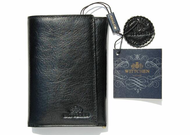 Portfel męski Wittchen Italy, skóra, czarny