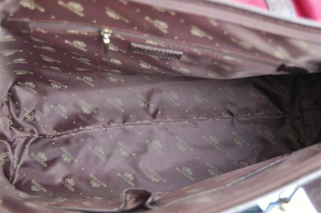 Nowa torebka na ramię Wittchen Lizard, skóra naturalna, brąz