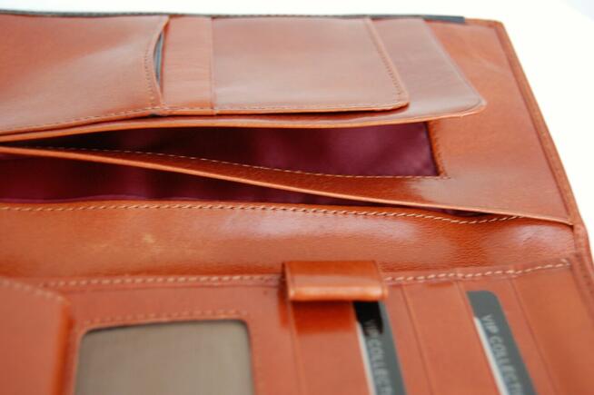 Portfel męski Vip Collection skóra naturalna koniakowy brąz