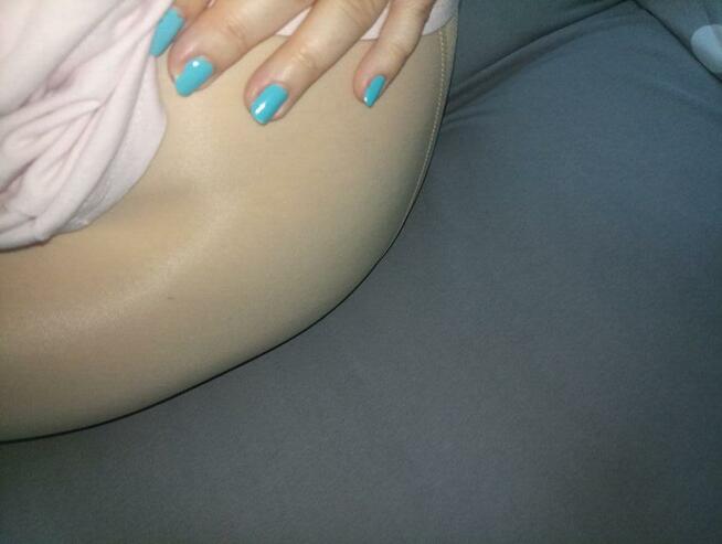 Cieliste rajstopy olejowe, XL