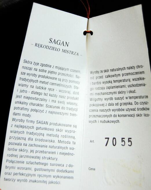 Sagan, nowa torba, teczka męska, skórzana, skóra, brąz