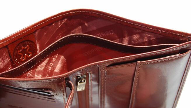 Nowy portfel męski skórzany Christopher Creazioni skóra natu