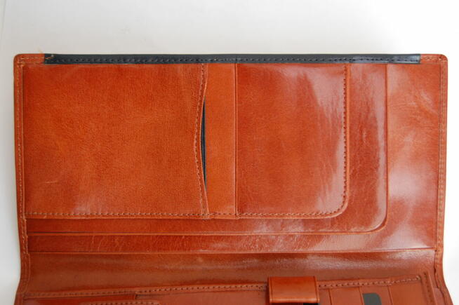 Portfel męski Vip Collection skóra naturalna koniakowy brąz