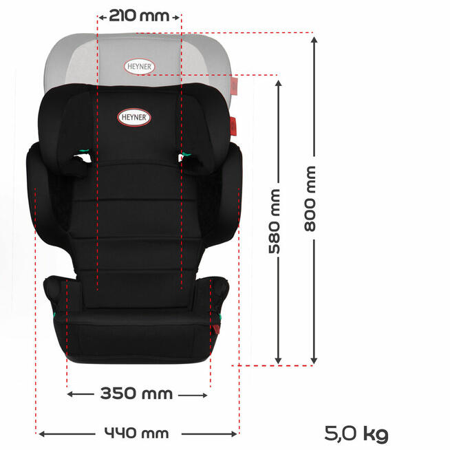 Fotelik Samochodowy i-Fix Maxi Go Składany z Torbą 15-36kg