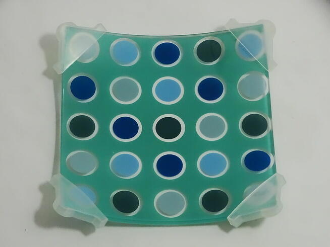 Szklana misa dekoracyjna Rosenthal Form 61111, Dekor 331161,