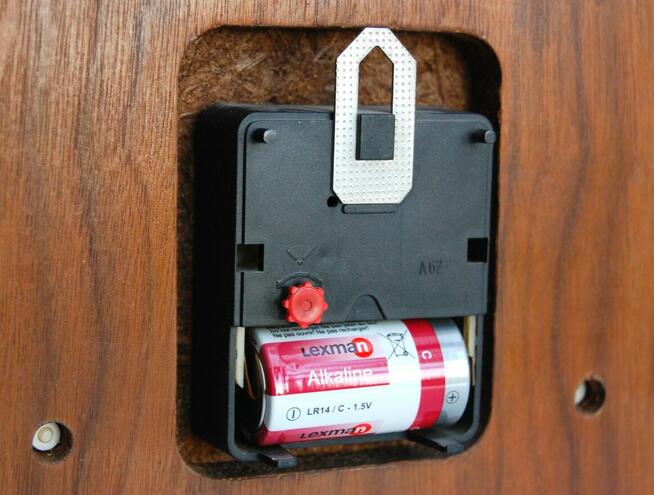 Zegar ścienny Weimar mosiądz teak modernizm Niemcy GDR